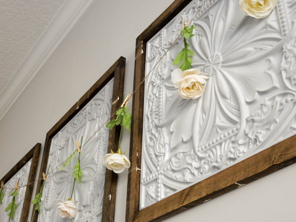 Faux Tin Panel Wall Art DIY - Jones Sweet Homes blog
